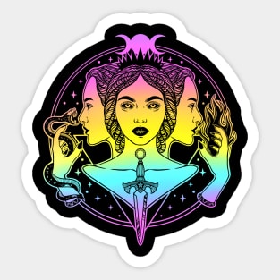 Hecate triple goddess Sticker